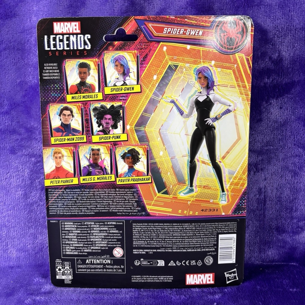 SPIDER-GWEN: Spider-Man Across The Spider-Verse: 6" Action Figures Hasbro *New* - Picture 2 of 2